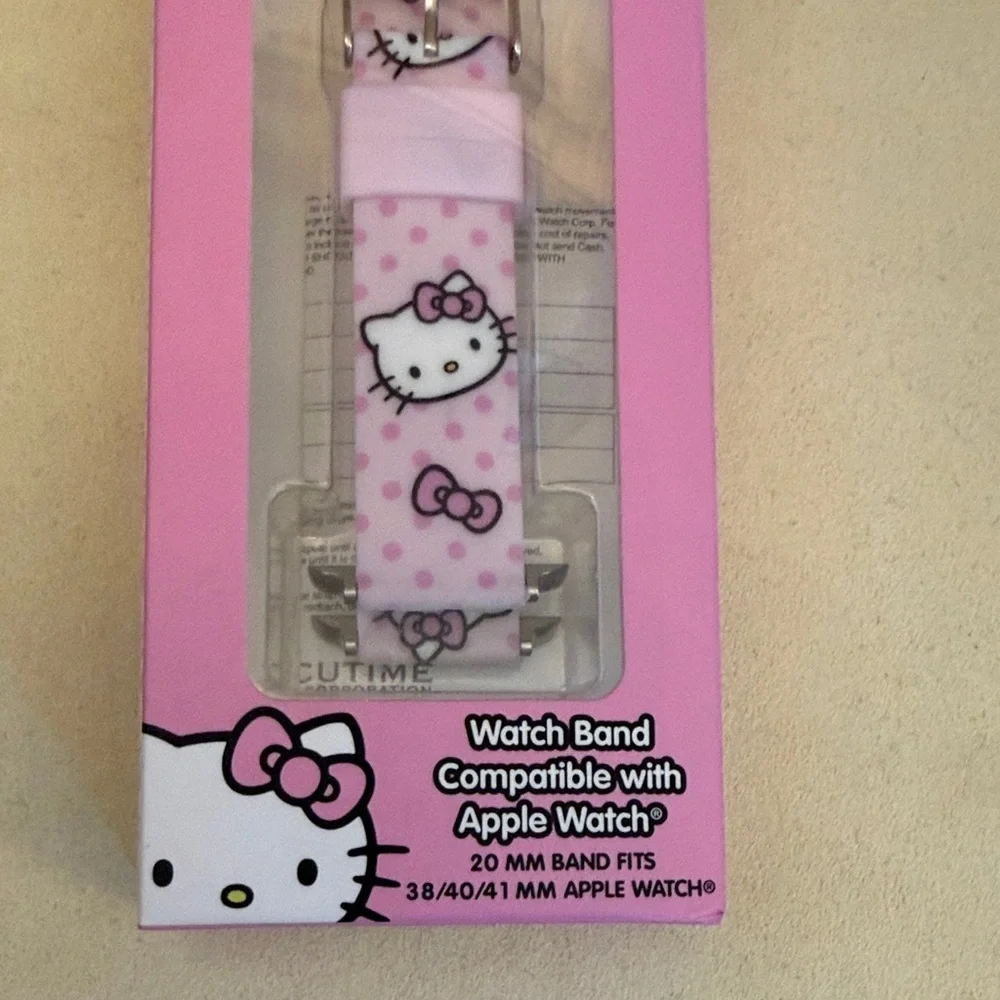 Hello Kitty Pink and White Watch Band